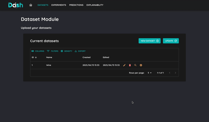 Open converter modal