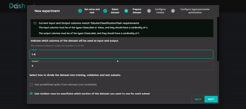 Configure input output
